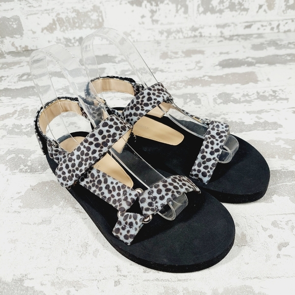 NEW Stuart Weitzman Vail Cheetah Suede Slingback Sport Sandals K595 - Picture 4 of 11